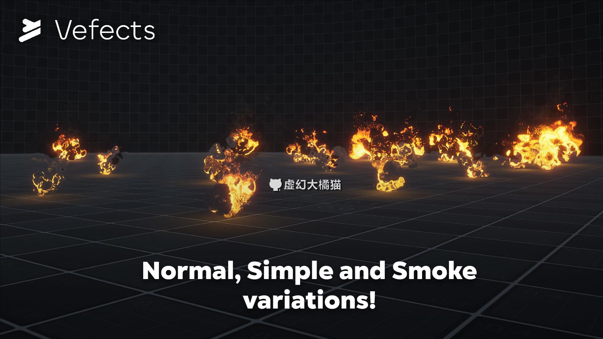 UE4虚幻5 Perfect Fire VFX 大火焰火团燃烧粒子特效Niagara奶瓜 - 图1