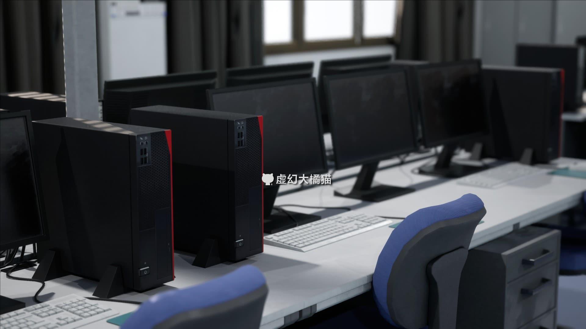 Japanese School Computer Classroom学校电脑微机教室场景UE4UE5 - 图3