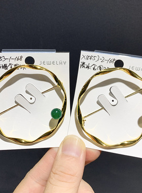 西凉妃子原创设计简约圆形胸针