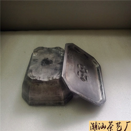 80年代潮州工夫老茶盘旅游车载茶船铝茶池茶海 硬铝铸造茶道茶承 - 图3