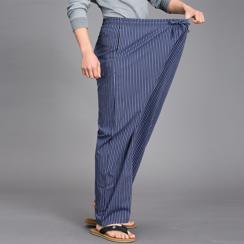 大码男睡衣睡裤200-260斤可穿肥佬家居裤加大加肥长度可免费修改 - 图0