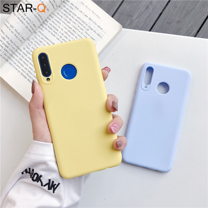 candy color silicone phone case for huawei p30 lite pro p20-图3