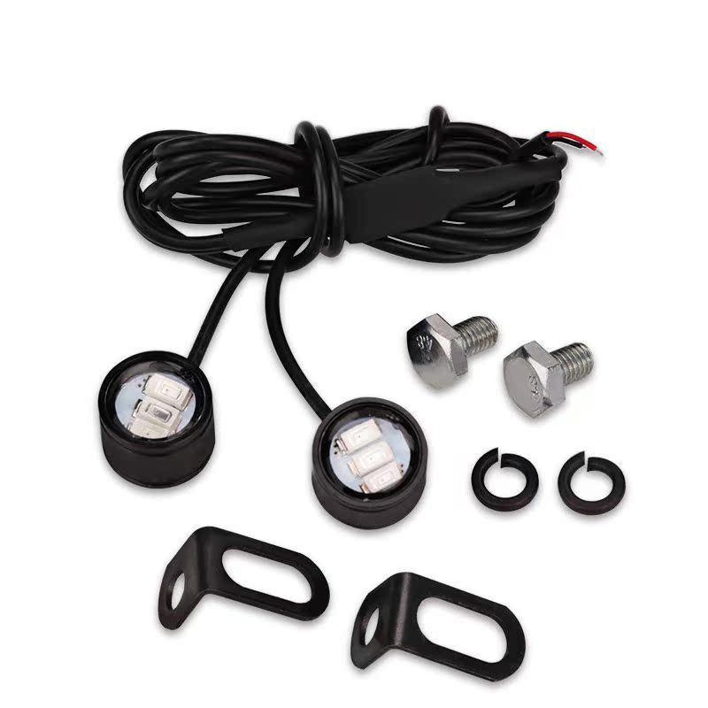 1 Pair Motorcycle Led Strobe Light Flash Warning Brake Light - 图0
