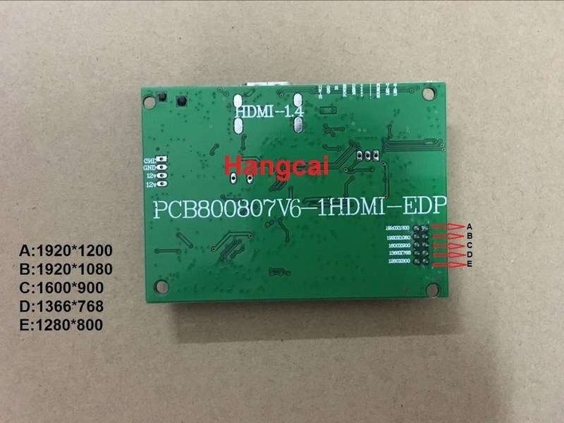 30PIN LCD driver board PCB-800807V6 1HDMI EDP for screen res-图2