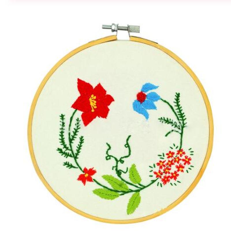 8cm Embroidery Hoop Ring Wooden Handy Cross Stitch Machine B-图0