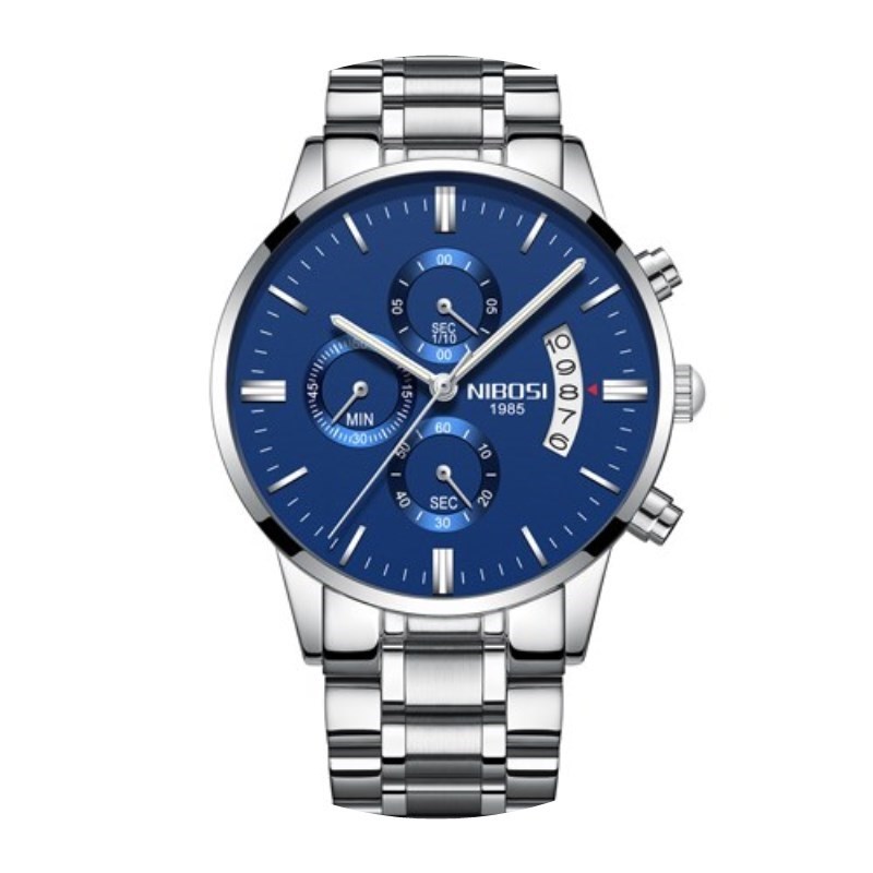 NIBOSI Men Watch Chronograph Sport Mens Watches Top Brand Lu-图3