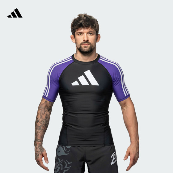 Adidas Brazilian Jiu-Jitsu anti-wear short-sleeved quick-drying clothing