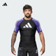 Adidas Brazilian Jiu-Jitsu anti-wear short-sleeved quick-drying clothing