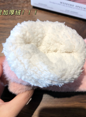 不掉毛！怕冷星人推荐入！毛绒手套女冬季不分指加绒保暖连指手套