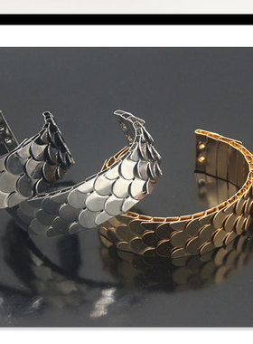 百搭饰品银色开口学生宽边手镯