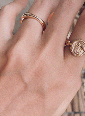 lhwindsor温莎珠宝镀金法式戒指