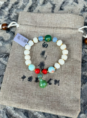 洛阳白马寺六时吉祥手串十八籽手串木质手串平安手串小叶紫檀手串