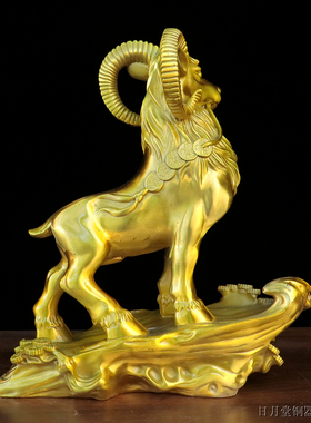 铜领头羊中式办公室礼品祝贺摆件