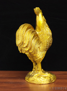 纯铜金鸡聚财雄鸡报晓镇宅大公鸡