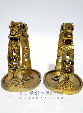 加厚纯铜马镫大号龙纹实用马蹬子骑马上下马脚蹬古风马术装备用品