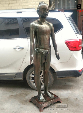 针灸铜人模型诊所摆件