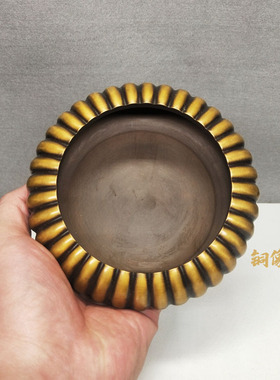 包邮新款 黄铜南瓜款造型烟灰缸/笔洗桌面工艺品摆件