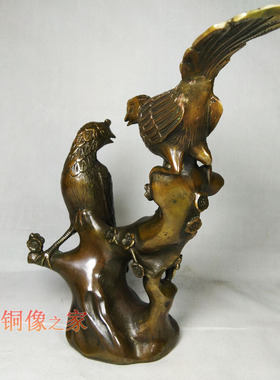 摆件婚庆喜鹊登枝工艺品仿古铜器