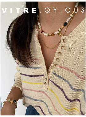 other混合材质女原创设计项链