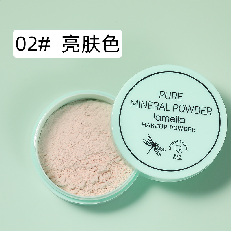 拉美拉清爽矿物散粉定妆粉控油持久遮瑕保湿防水网红抖音蜜粉干粉 - 图0