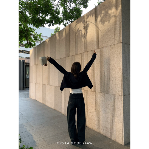 OPS LA MODE  对标品牌高级感红边赤耳丹宁原色牛仔裤 - 图2