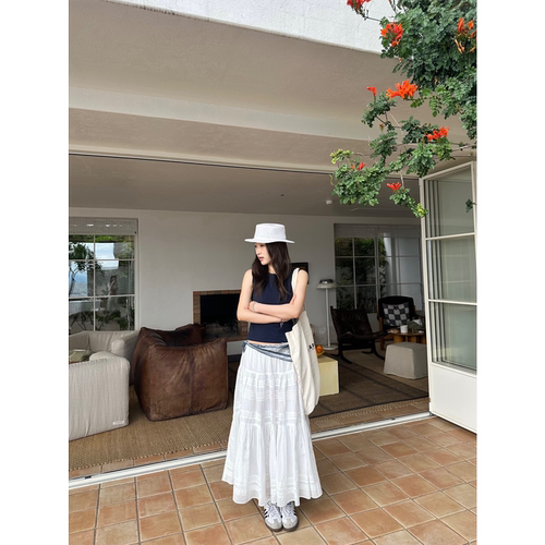 OPS LA MODE 9.21 20:00 露肤度适配藏青TANK背心 - 图1