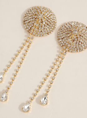 欧美跨境饰品超闪水钻文胸项链