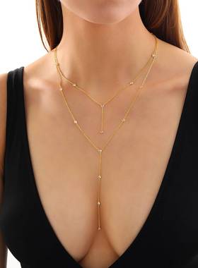 项链纯欲辣妹轻奢胸链身体链