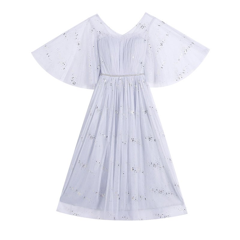 伴娘服仙气质2024新款轻奢亮片中长款长款修身显瘦姐妹团礼服裙女