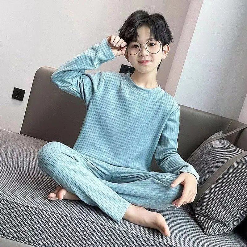 儿童睡衣男秋冬款德绒青少年睡衣男童家居服套装保暖中大童空调服,淘宝优惠券,粉丝福利购,淘宝优惠卷