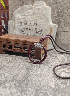 西藏鸡血藤项圈编织饰品毛衣链