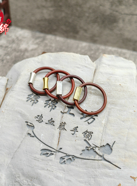 男女鸡血藤民族风纯银送油