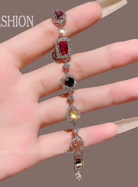 爆款月销10万件韩国进口镶锆手链