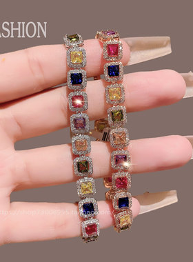 爆款月销10万件韩国进口镶锆手链