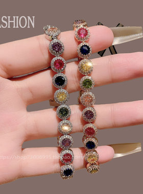 爆款月销10万件韩国进口镶钻手链