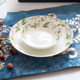 Dish plate household bone porcelain dish simple large size