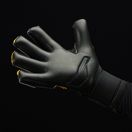 Black Gold Candy Goalkeeper Gloves with Finger Guards