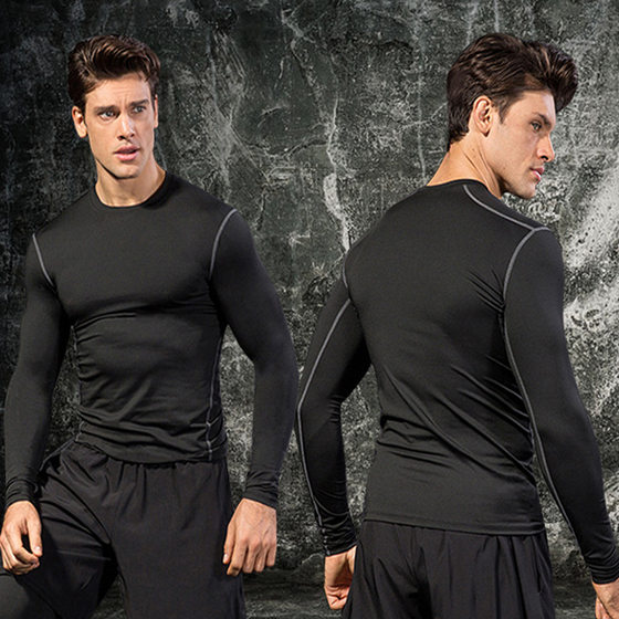 Fire Football Long Sleeve Breathable High Elasticity Quick Drying Men's Tight Fitting