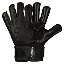 Fire Football Halo Goalkeeper Grass Exclusive Black with finger guard goalkeeper gloves elitesport BLACK