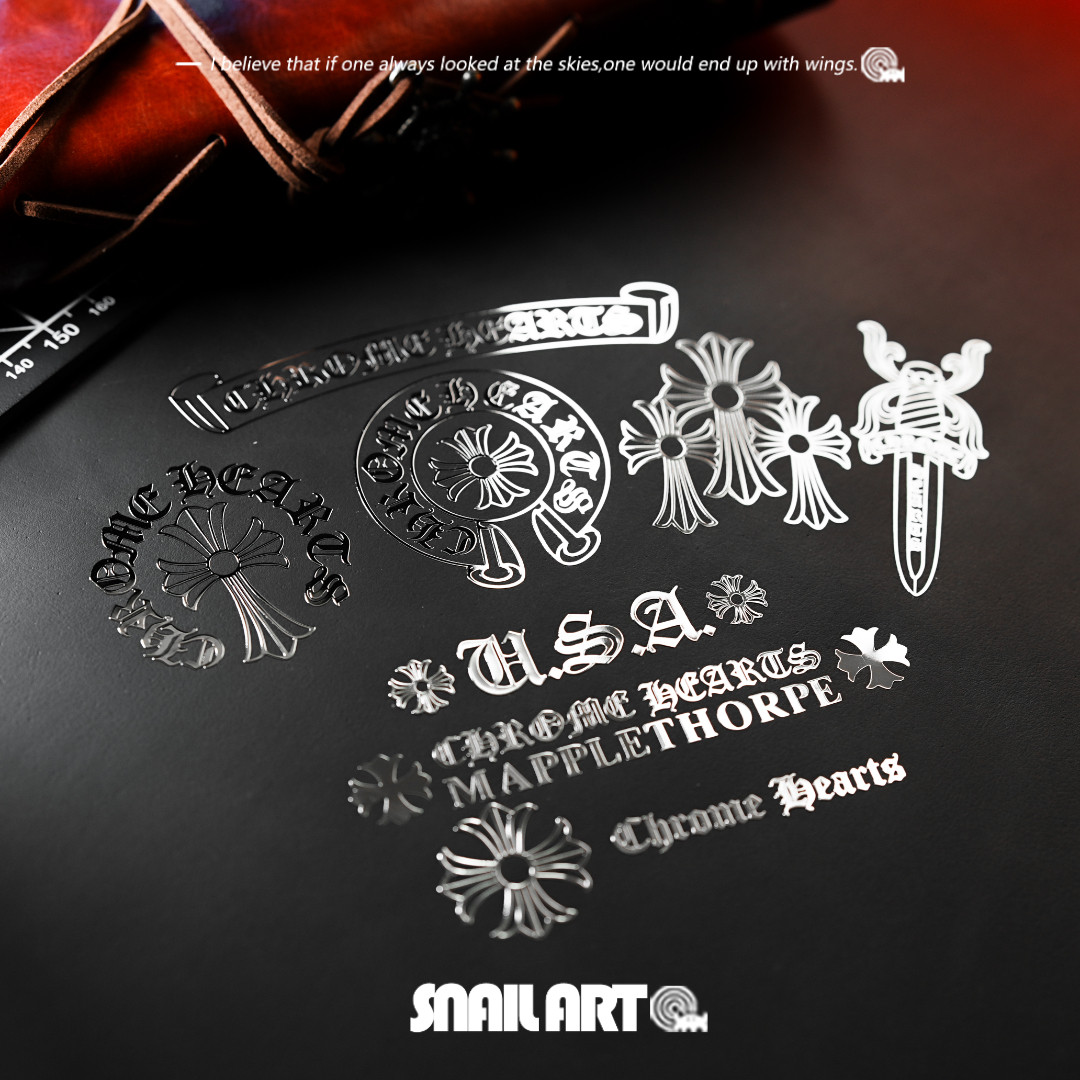 克罗心金属贴纸个性创意高级感手机平板笔记本电脑吉他装饰车贴纸,淘宝优惠券,粉丝福利购,淘宝优惠卷