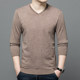 Hengyuanxiang V-neck solid color thin inner sweater for men