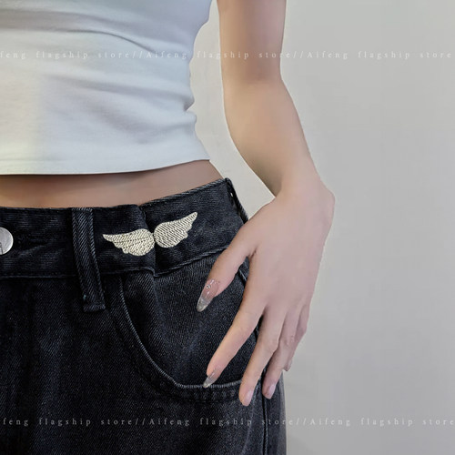 裤腰收紧神器蝴蝶收腰扣平底不硌肉裤腰收紧腰大改小可调节收缩扣 - 图2