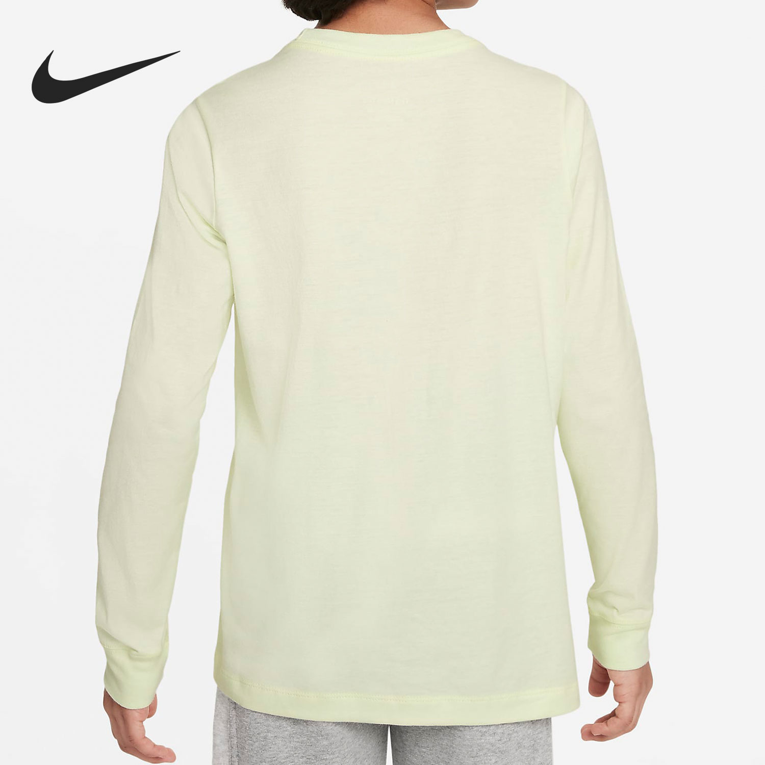 Nike/耐克SPORTSWEAR大童（男孩）长袖T恤纯棉针织小勾CZ1855-303-图0