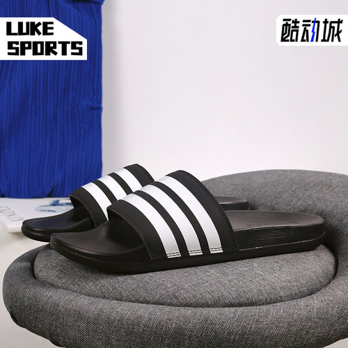Adidas/阿迪达斯正品夏季新款男女运动休闲轻便拖鞋 AP9966 - 图0