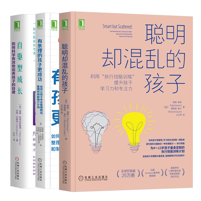 套装3册 自驱型成长+有条理的孩子更成功+ 聪明却混乱的孩子 如何科学有效地培养孩子自律促进关键期大脑发育 儿童教育书籍 正版 - 图3