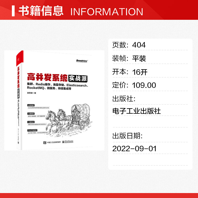 【新华文轩】高并发系统实战派 集群、Redis缓存、海量存储、Elasticsearch、RocketMQ、微服务、持续集成等 谢恩德 - 图0