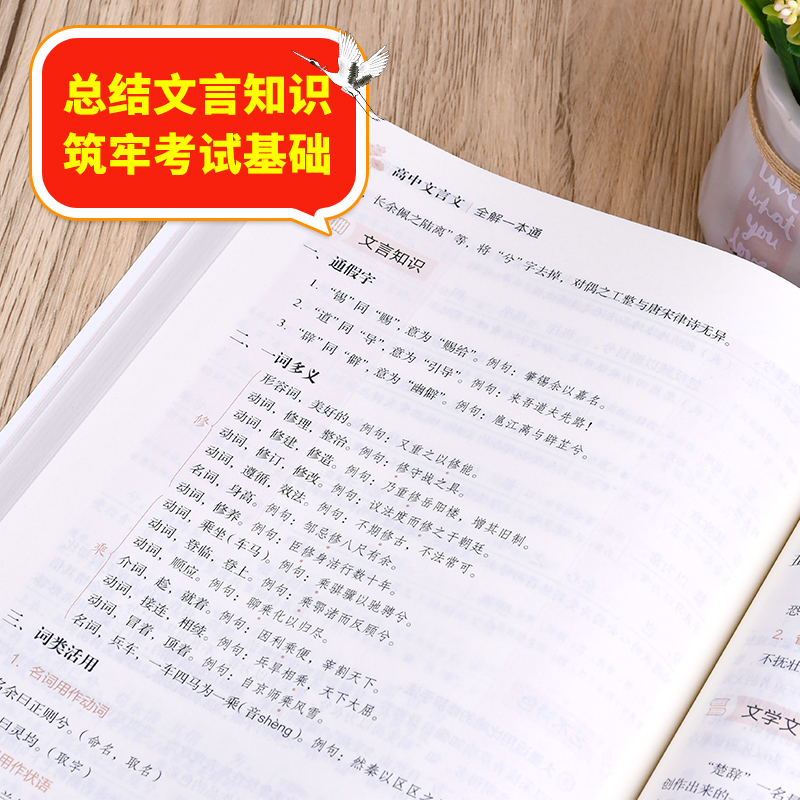高中文言文全解一本通课本教材教辅