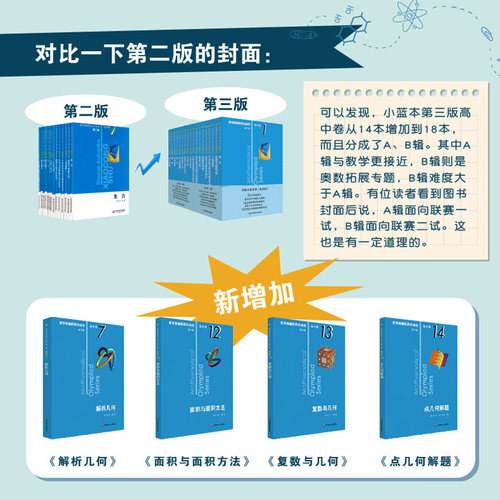【新华文轩】新版高中数学奥数小蓝本奥林匹克小丛书第三版高中卷1-8全套18本高中生高一1二2三3年级竞赛题库知识大全思维训练教程 - 图1