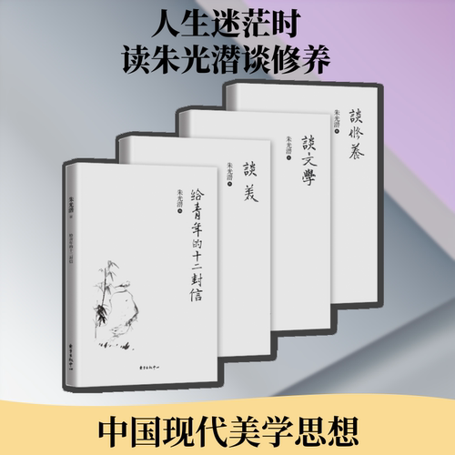 新华正版4册 朱光潜全集 谈美+谈文学+谈修养+给青年的十二封信 朱光潜谈美书简西方美学史哲美学精品高初高中语文阅读文学书籍 - 图3