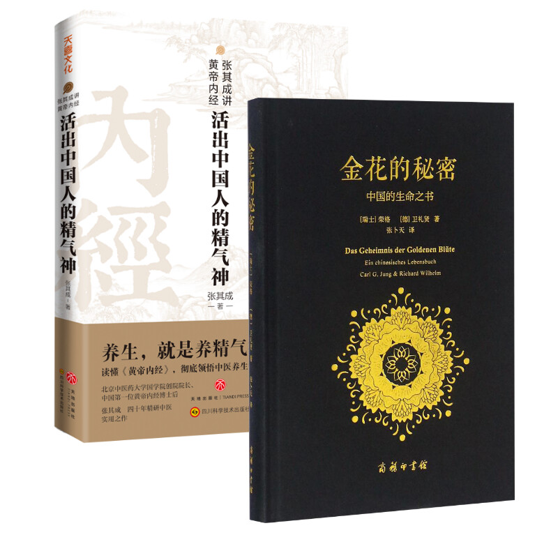 【2册】金花的秘密:中国的生命之书+张其成中国人的精气神(瑞士)荣格卫礼贤著;张卜天译商务印书馆正版书籍新华书店-图3